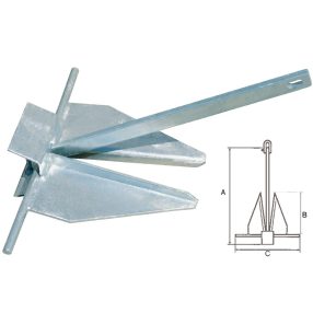 Horgony Danforth 2 kg GFN