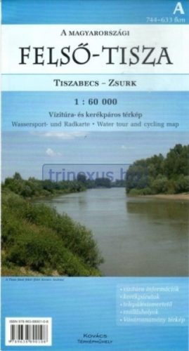 Könyv, Térkép Felső-Tisza Tiszabecs-Zsurk
