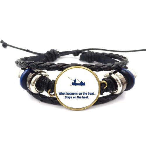 Narukvica ostaje na vodi. Podesiva pletena koža