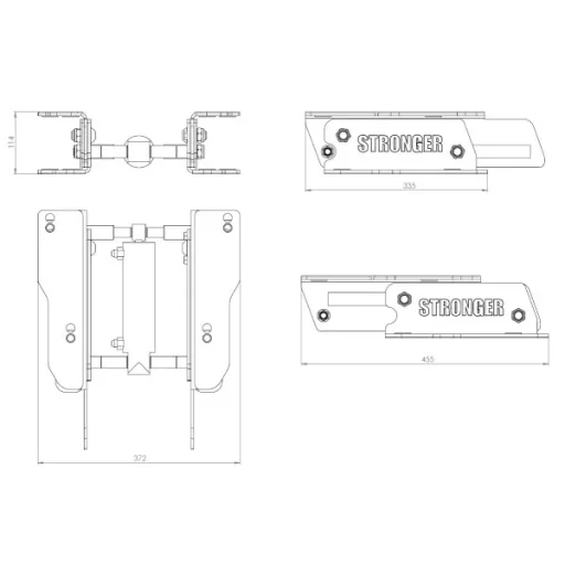 STRONGER hidraulična dizalica motora Jack Plate HL 2000 STR