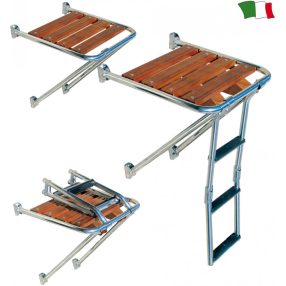 Platform létra 3 fokos fém felhajtható 75x23cm GFN