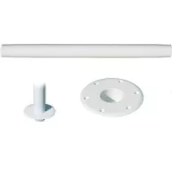 Noga stola s pričvršćivačem, bijeli aluminij 700 mm