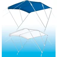 Bimini krov 3 grane plavi 180x170x140 cm