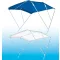 Bimini krov 3 grane bijela 180x200x140 cm