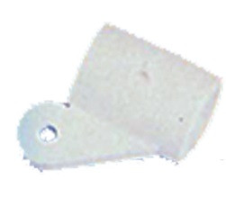 Bimini csővég szimpla 22 mm műag fehér GFN