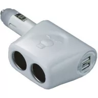   Upaljač za cigarete s dvostrukim USB-om, utičnica s 2 razdjelnika