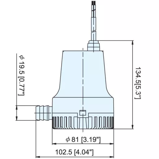 Fenékvíz szivattyú 12 V 1400GPH-ig EVA