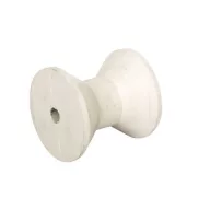   Potporni kotačić za prikolicu, bijeli, kvadratni, 78 x 75 mm,
