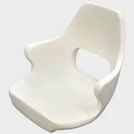 Vozačevo sjedalo od bijele plastike