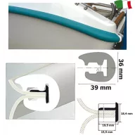 Gumeni profil 36 mm sivi