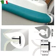 Gumeni profil 45 mm bijeli