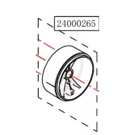   Haswing Cayman B55,T55, B55 GPS, B80 GPS kućište stezaljke osovine bijelo HSW