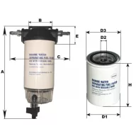   Filter goriva s separatorom vode, aluminijska glava, odvod Yamaha do 200 KS