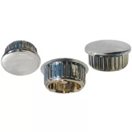   Završni čep za rukohvat od plastičnog materijala u boji metala 25x1 mm