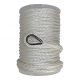 Horgony kötél PE acél kötélszívvel 16 mm/40 m fehér CPL