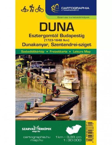 Könyv, Duna Esztergom-Bp. turistatérkép
