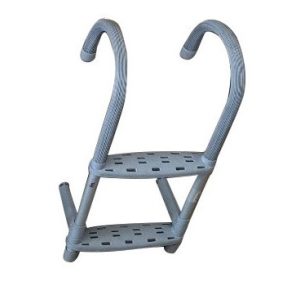 Hajólétra fehér alu-műag 2 fokos EVA