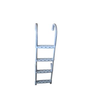 Hajólétra fehér alu-műag 4 fokos EVA