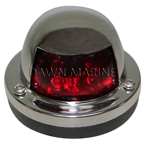 Fény LED piros 112,5° inox DAW