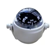 Kompas u uzengiji bijeli Optronics 86 mm