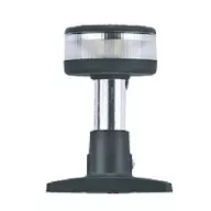 Bijeli krug s 6 LED dioda, podnožje, u crnom kućištu
