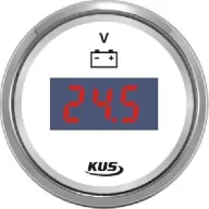 Digitalni mjerač napona KUS 8-32 V nehrđajući čelik-crni