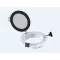 Hajóablak kerek üveggel fekete 215 / 147 mm inox szerelvényekkel EVA