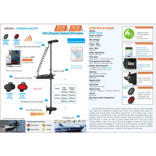 Haswing Cayman B80 GPS 24V Gen 1.6 250 cm bijela