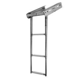 Hajólétra 3 fokos inox teleszkópos platform alá EVA