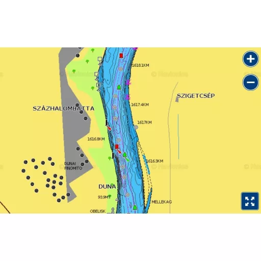 Navionics+ Dunav, Balaton, Venecijansko jezero, Jadran, Sredozemno more