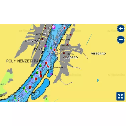 Navionics+ Dunav, Balaton, Venecijansko jezero, Jadran, Sredozemno more