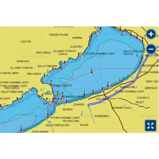Navionics+ Dunav, Balaton, Venecijansko jezero, Jadran, Sredozemno more