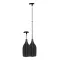 Mini teleskopska vesla za kajak crna 50/120 cm SCR