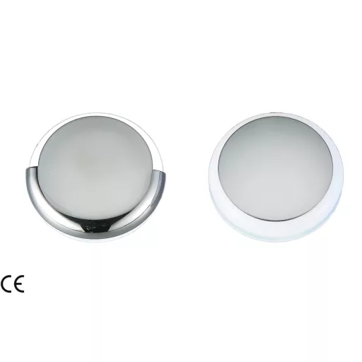 Kabinsko svjetlo bijelo 9 LED 180 stupnjeva ABS/Nehrđajući čelik 42 mm