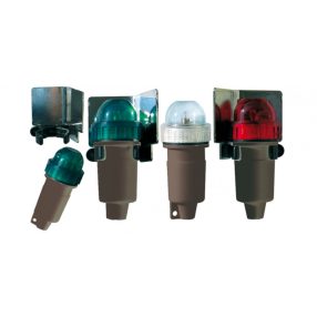 Körfény fehér és oldalfény zöld-piros elemes szett GFN