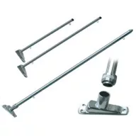 Jarbol za zastavu s metalnom bazom 50 cm