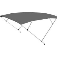   Krov Bimini s dvostrukim okvirom tamnosivi 225x150-170x129 cm