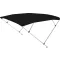 Bimini krov s dvostrukim okvirom tamnoplave boje 225x170-190x129 cm
