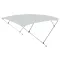 Krov za Bimini s dvostrukim okvirom sivi 225x190-210x129 cm