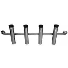 Horgászbot tartó 4 tagos korláton inox DAW