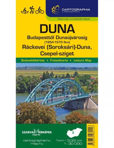 Könyv, Duna Budapest-Dunaújváros vízi térkép