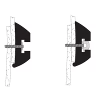 Gumeni profil 40x20 mm crni
