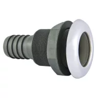   Kivezető cső testen át visszacsapó inox/műanyag 38 mm EVA
