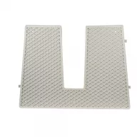 Antivibracijsko ogledalo od plastike, sivo 430x324 mm 
