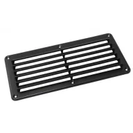 Rešetka za ventilaciju od crne plastike 260x125mm