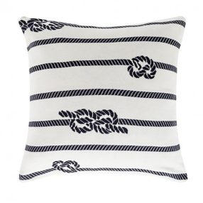 Fehér párna köteles hajós csomókkal VVL